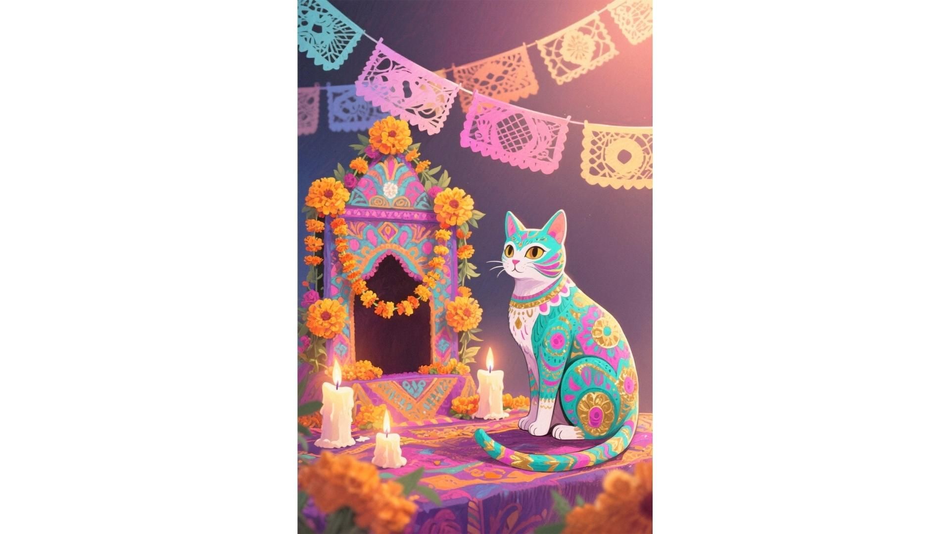 Ideas para adornar el altar de Día de Muertos dedicado a mascotas y familiares